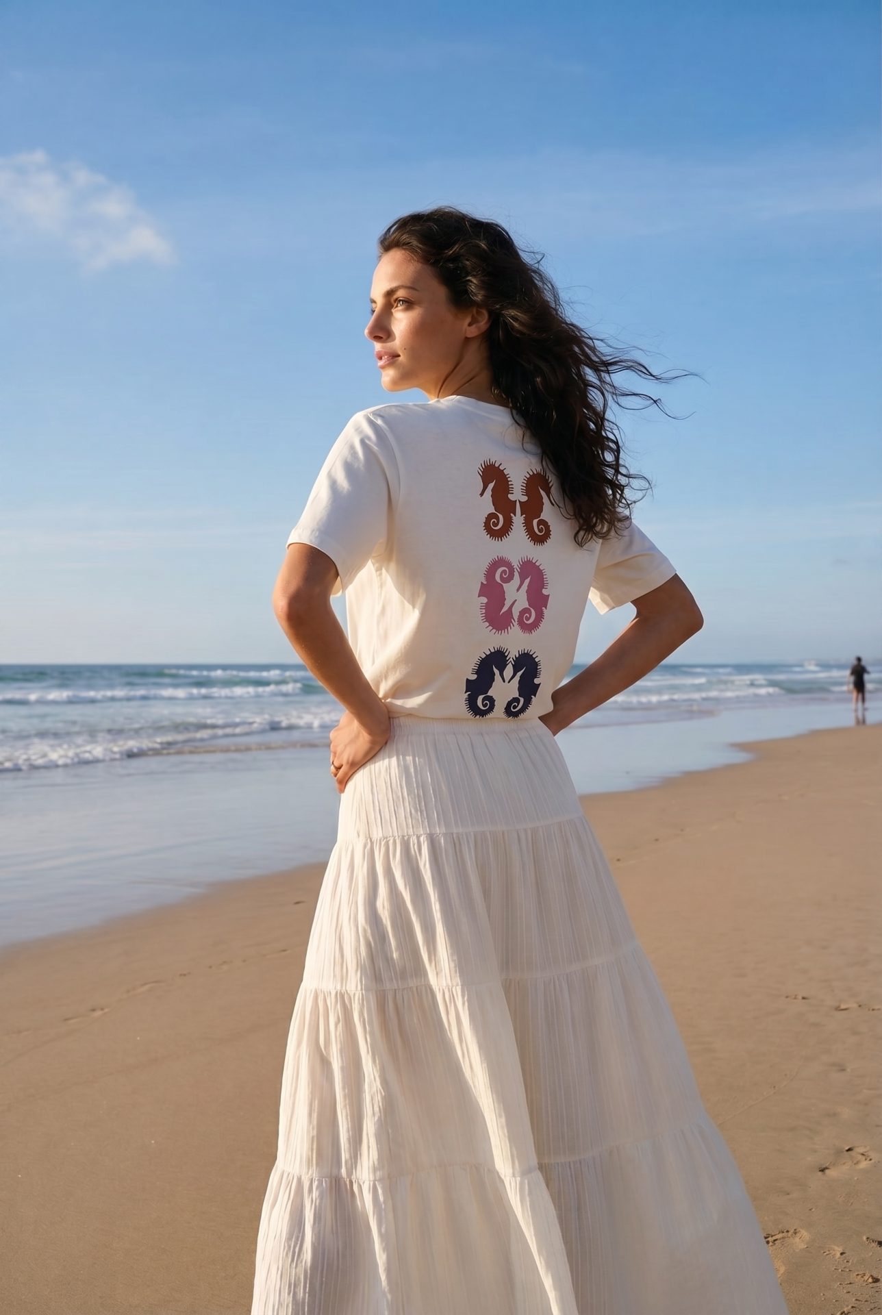 Thirt Hippo rose shoot with off white skirt